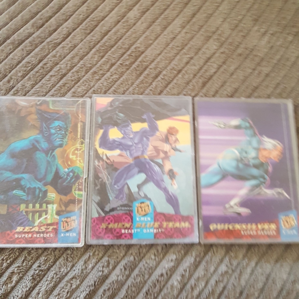 Marvel/ X-men incased trading cards